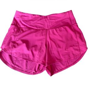 Women's Lululemon Pink Speed Shorts 4-inch size 6